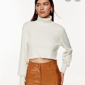 Wilfred Merino Wool & Cotton Turtleneck Sweater
